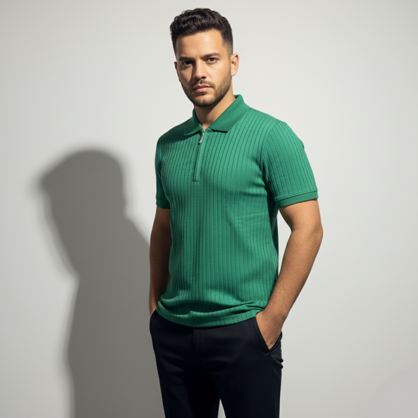 Perry Ellis Zipper Polo