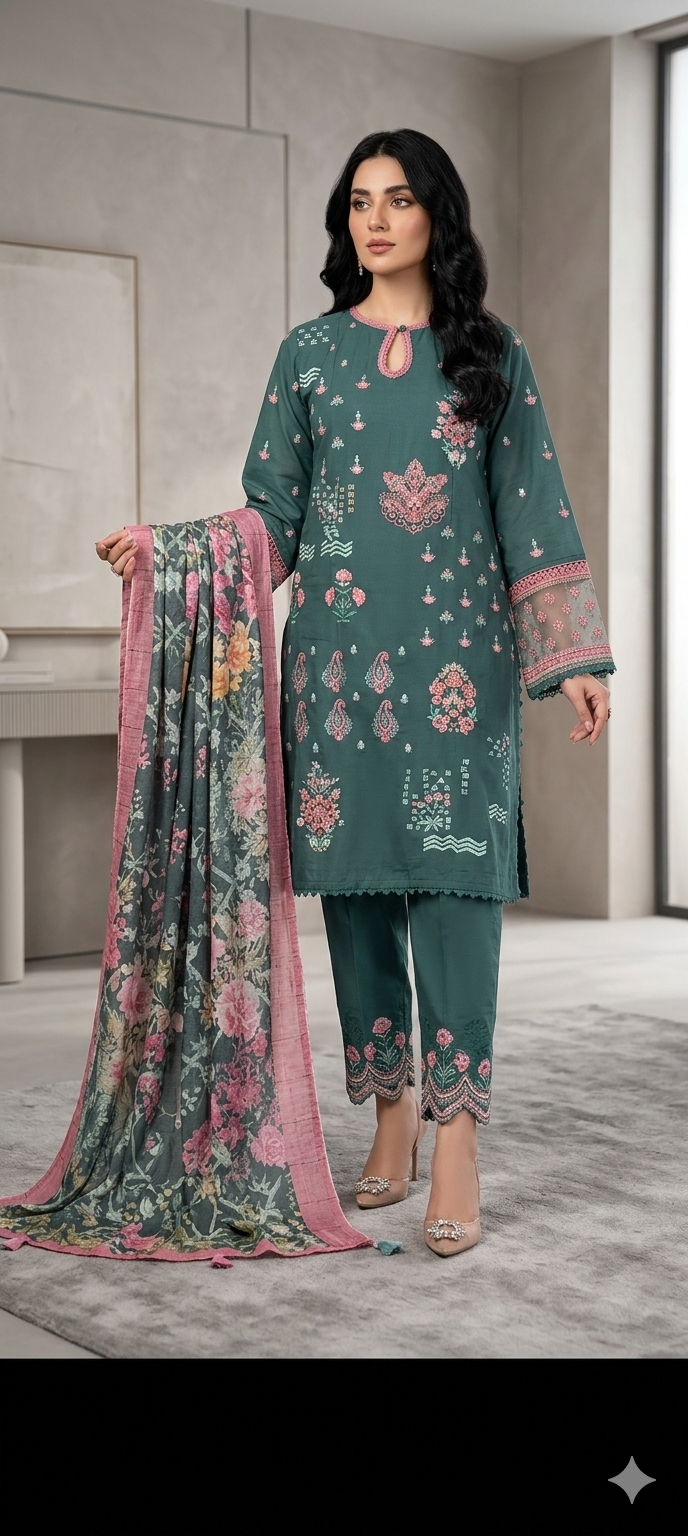 ETHNC inspired Embroidered Suit 14