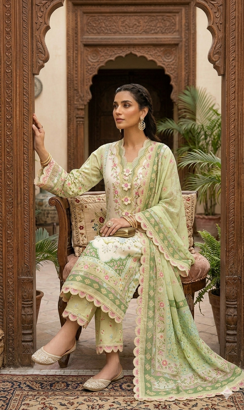 ETHNC inspired Embroidered Suit 15
