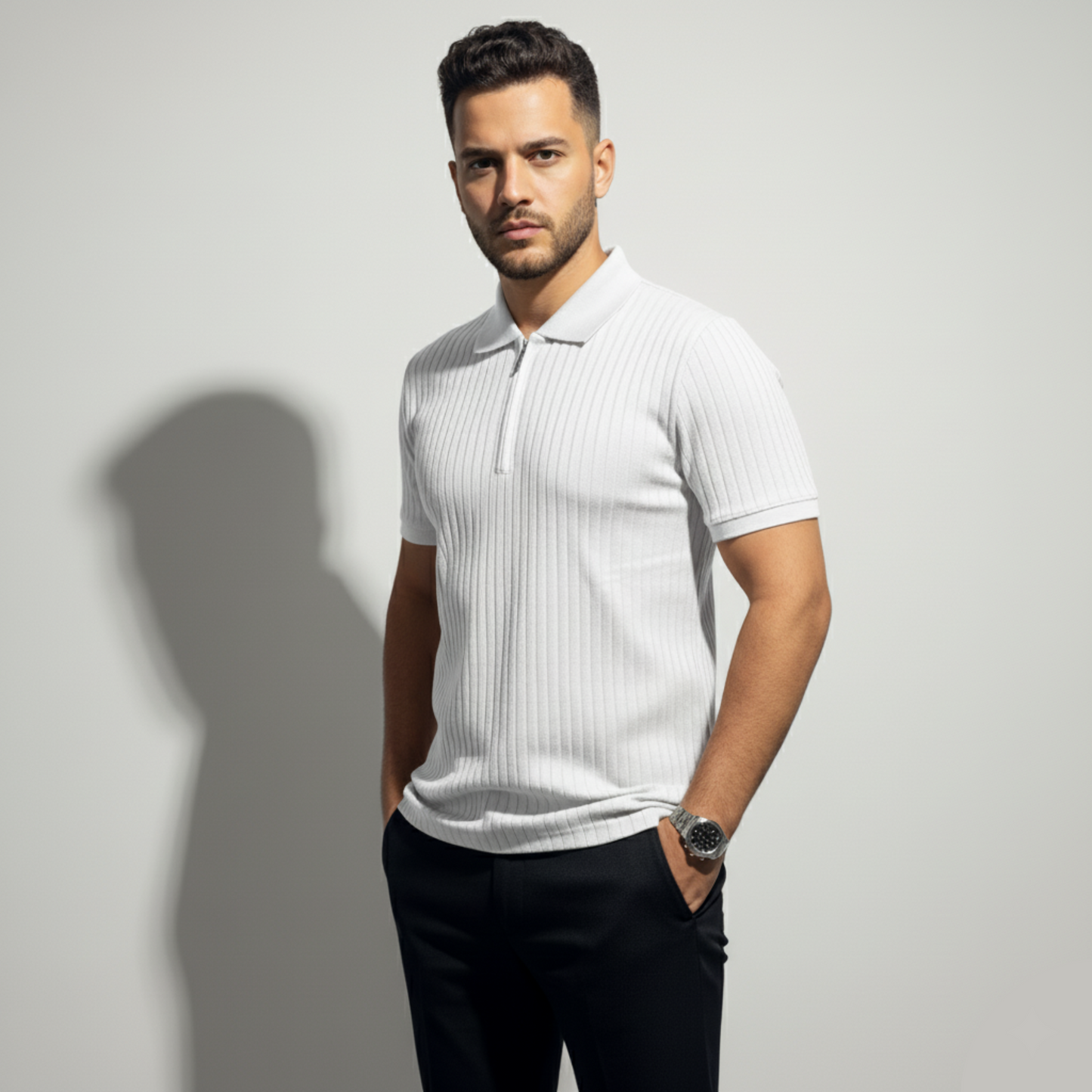 Perry Ellis Zipper Polo