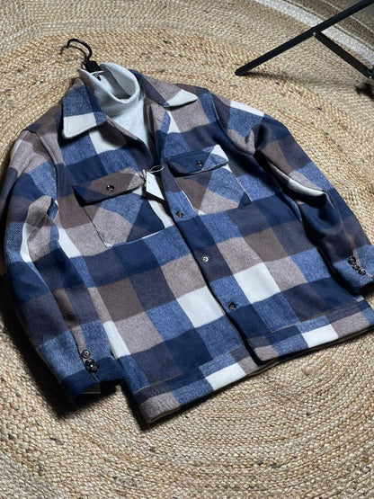 Gridlock Checkered  Heavy Shackets Blue