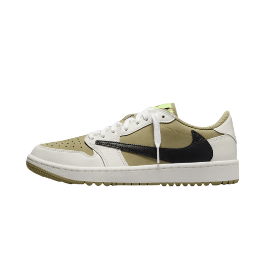 Travis Scott x Air Jordan 1 Low Golf Neutral Olive Black Sail