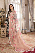 Crimson Luxury Lawn by Saira Shakira Pleated Perfection - Midnight - TC-60
