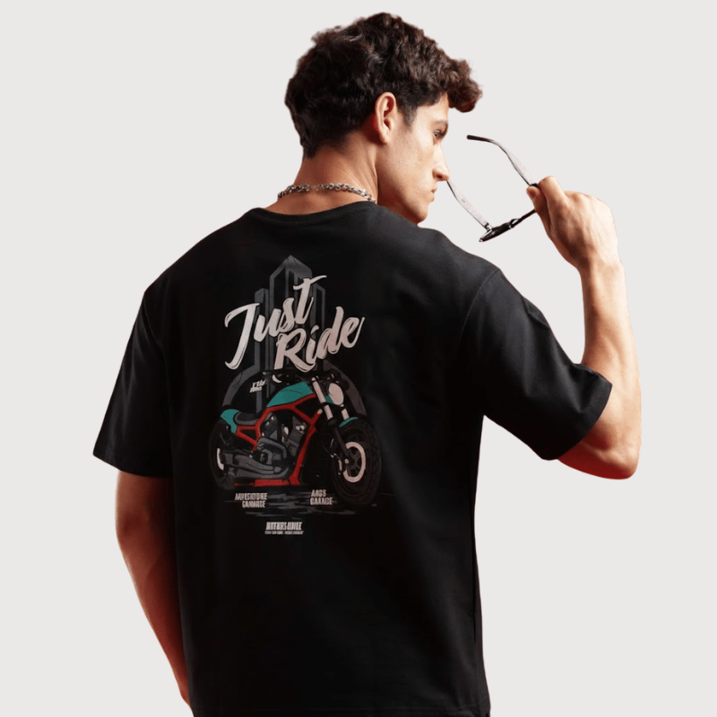 Just Ride Drop Shoulder T