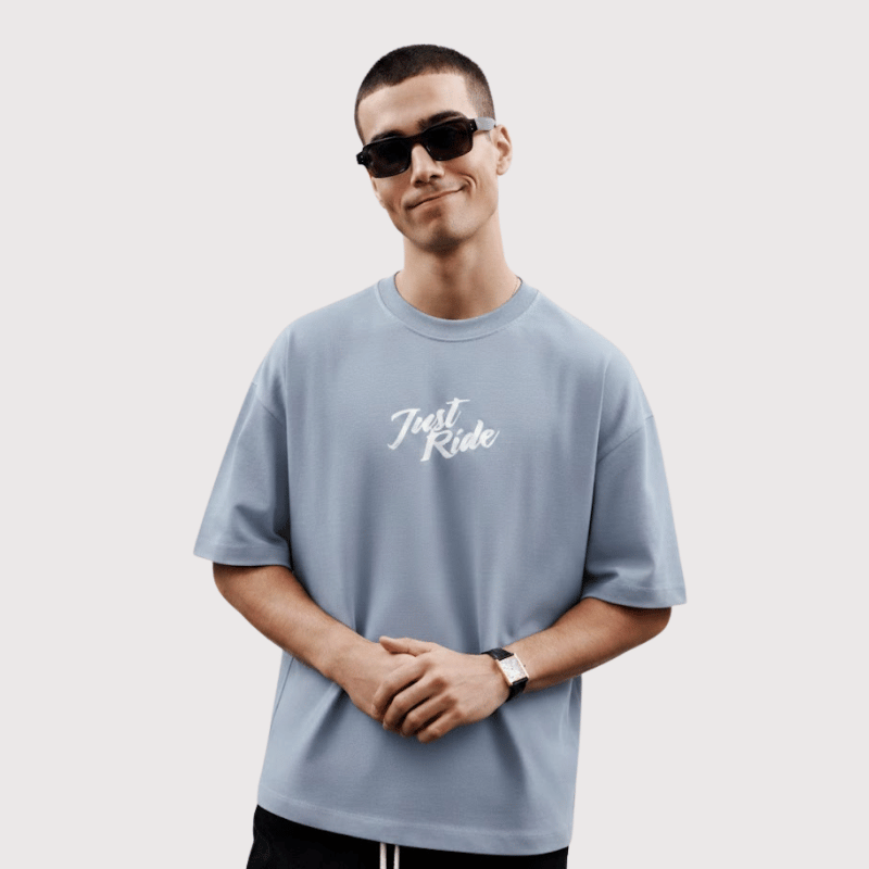 Just Ride Drop Shoulder T