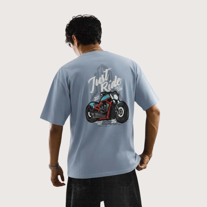 Just Ride Drop Shoulder T