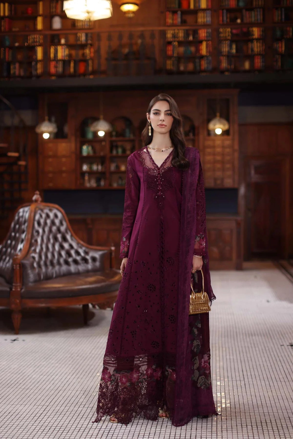 Noor by Saadia Asad (Plum)