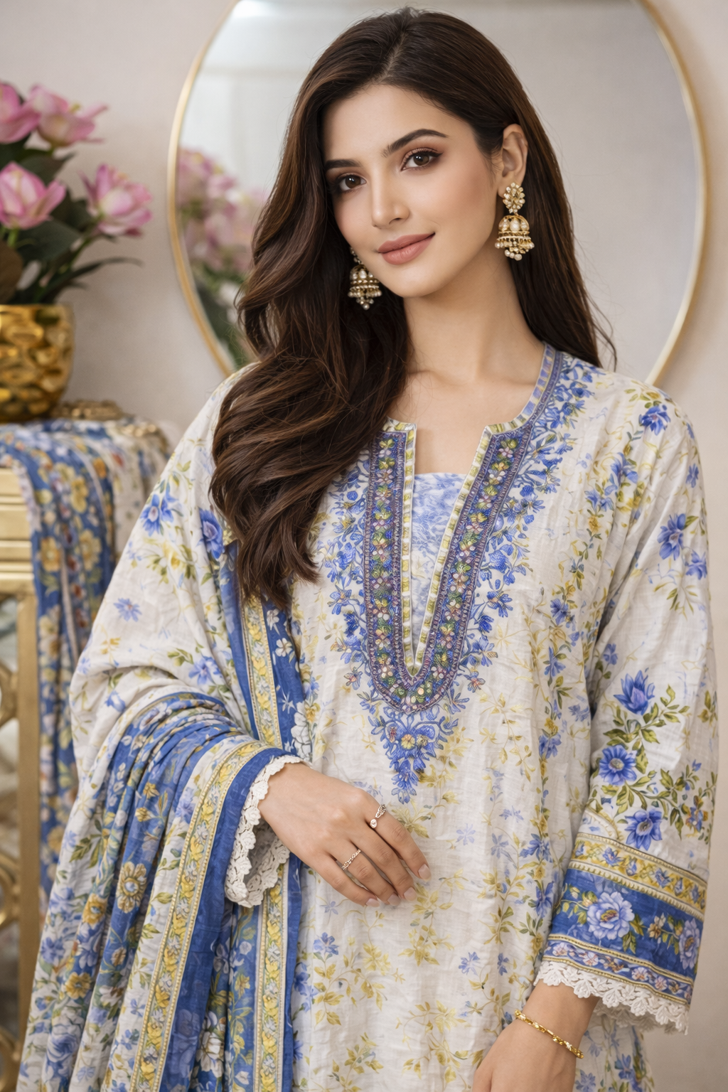 ETHNC inspired Embroidered Suit 13