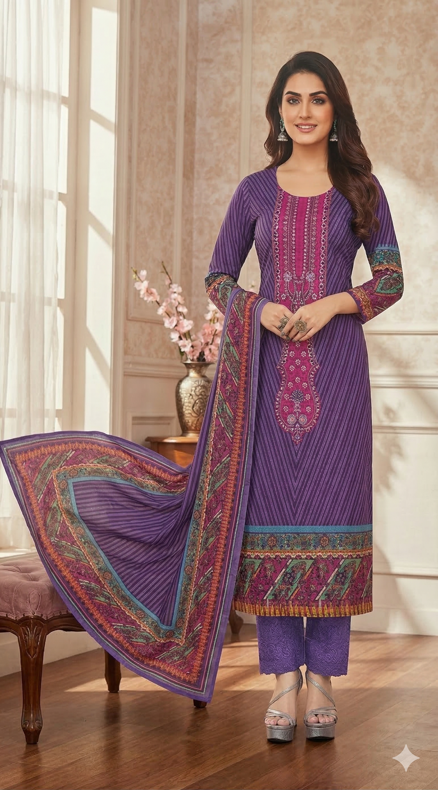 Premium Cotton Printed 3-Piece SF-A-420