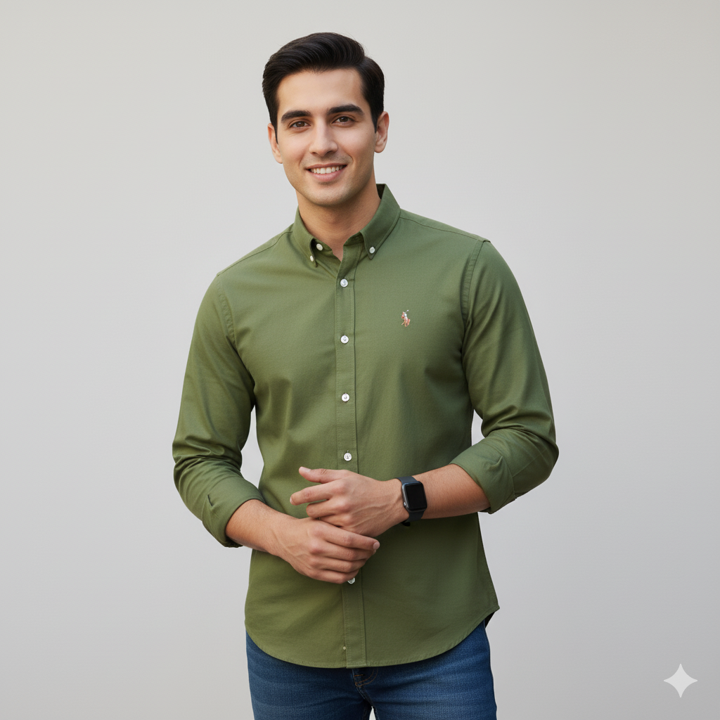 US Polo Solid Formal Shirt