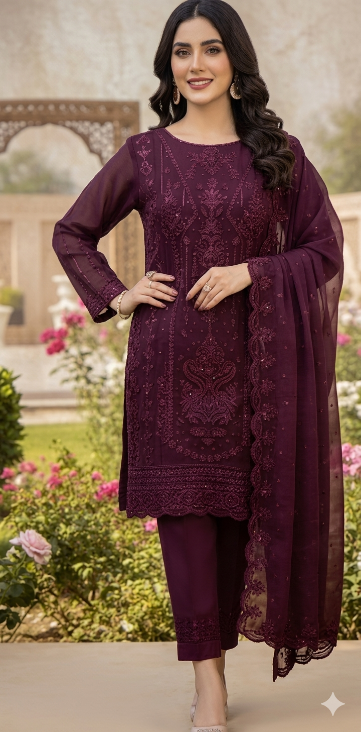 Premium Cotton Printed 3-Piece SF Jiyan