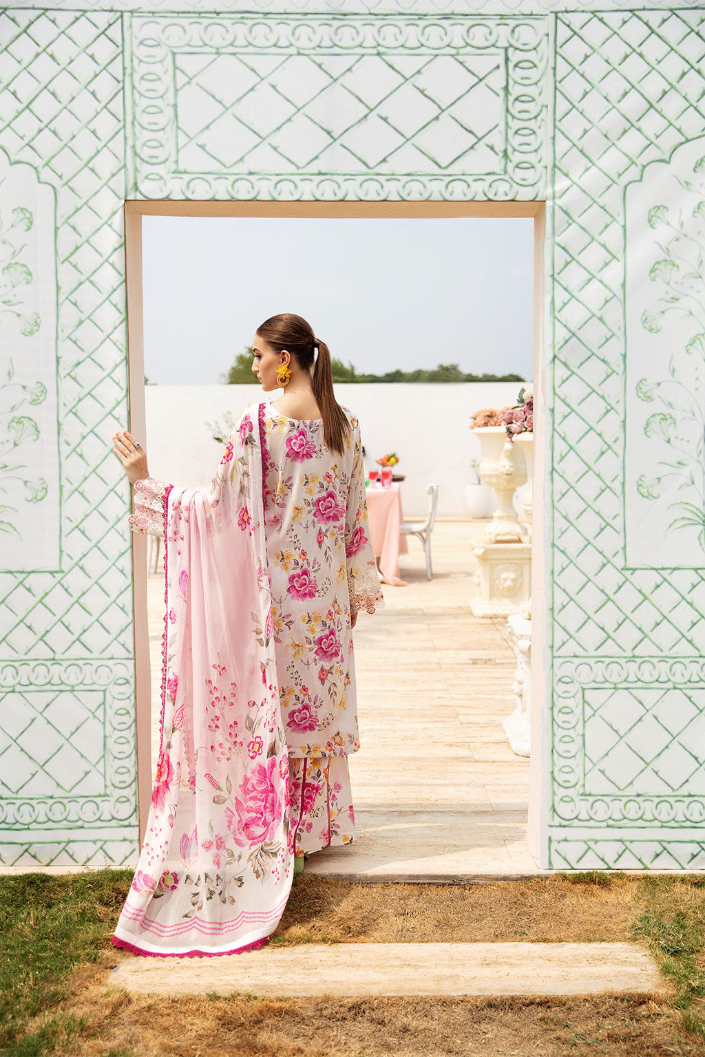 Baroque Embroidered Unstitched Suit - D 3668