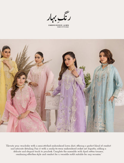Rang E Bahar by ZA Clothes - Aqua Sky