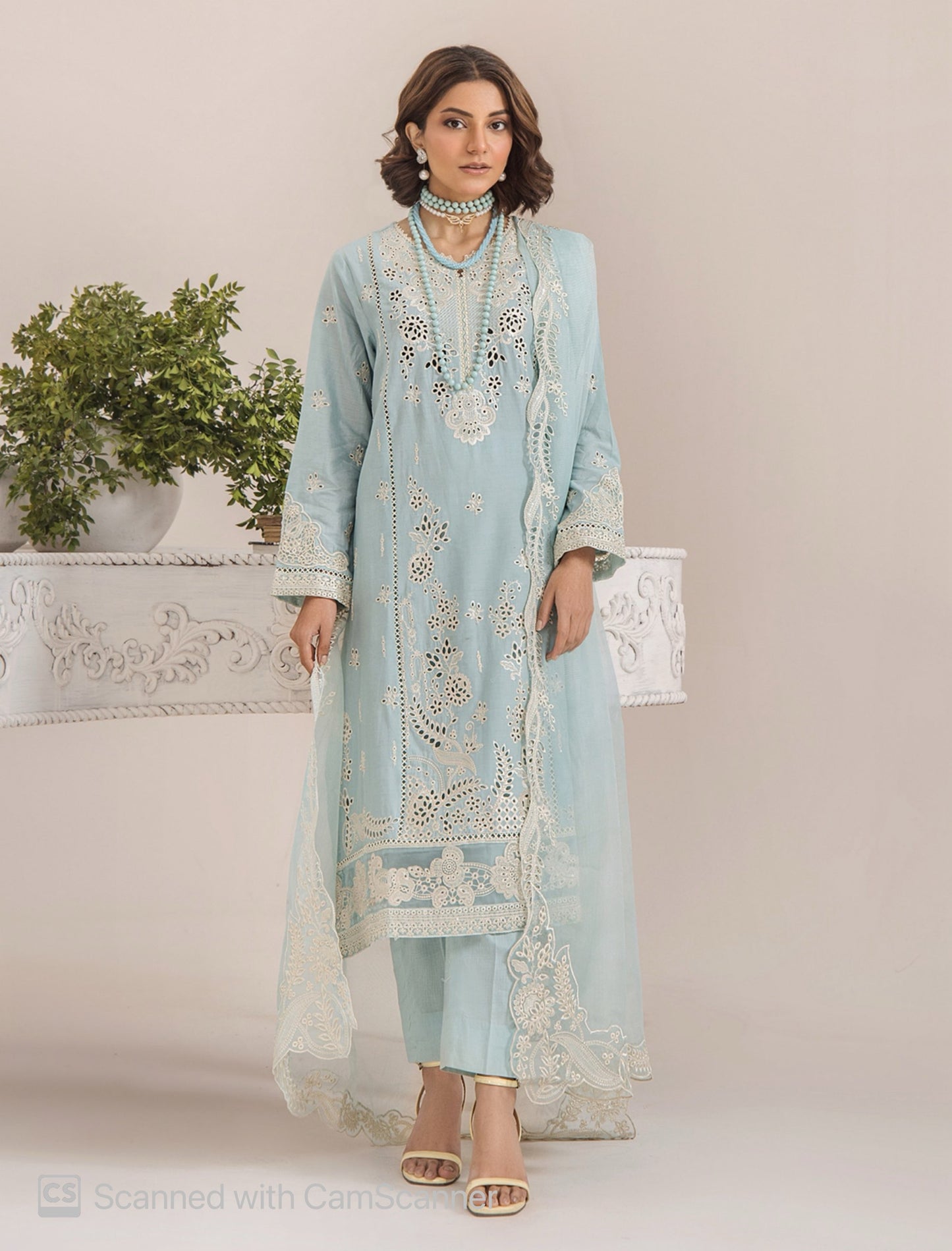 Rang E Bahar by ZA Clothes - Aqua Sky