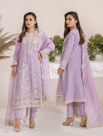 Rang E Bahar by ZA Clothes - Lilac Mist