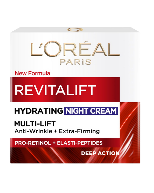 L'oreal Revitalift Hydrating Night Cream Multi-lift (Anti-wrinkle +Extra firming) 50ml