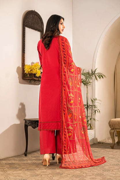 Tehzeeb by DOR - Red