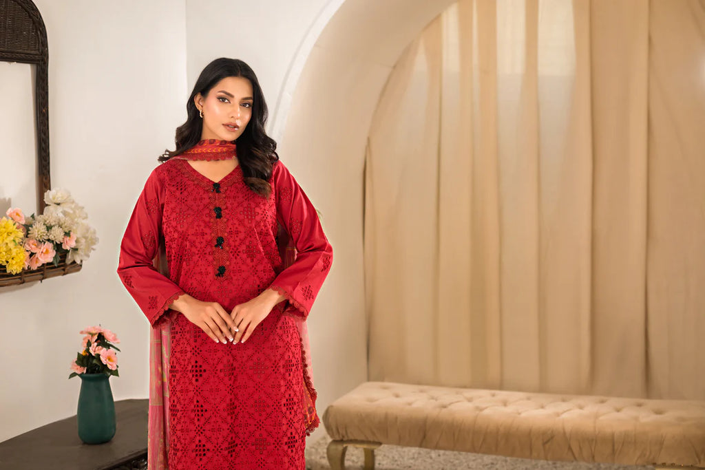 Tehzeeb by DOR - Red