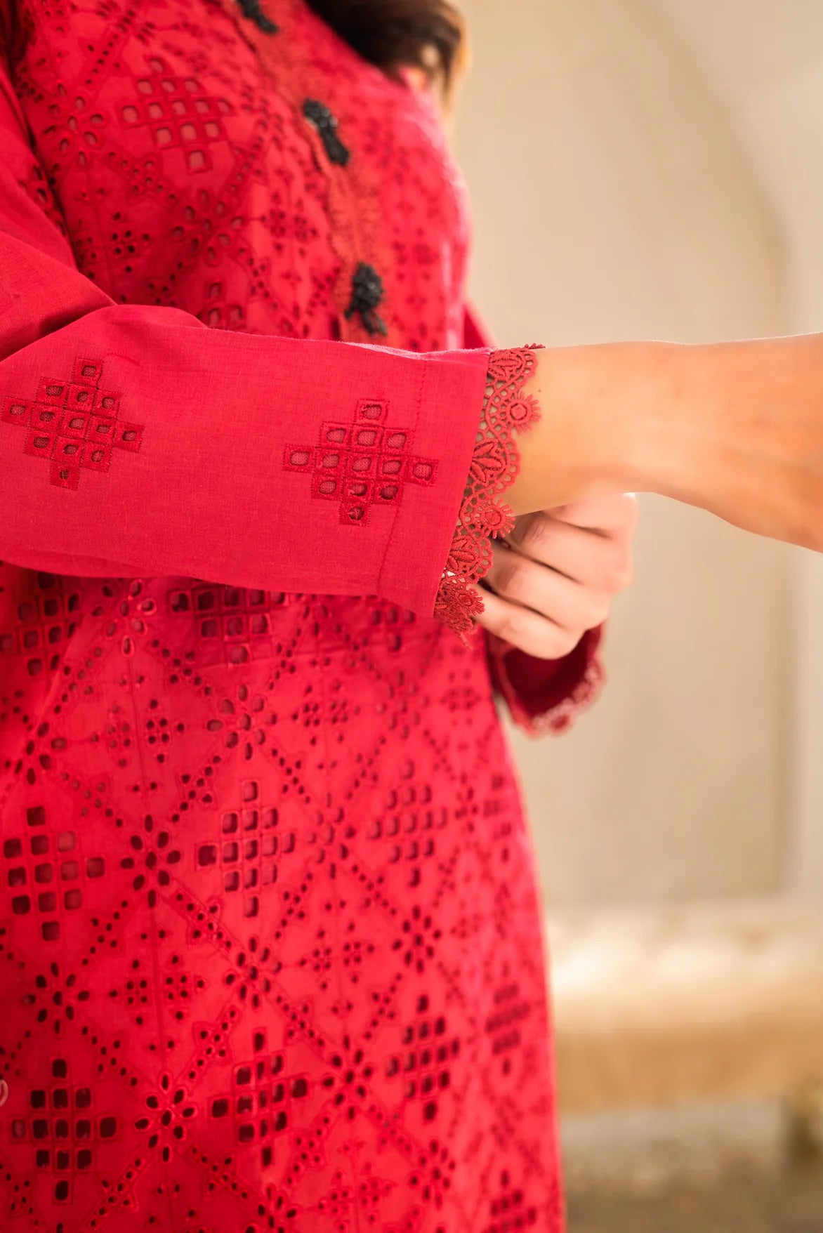 Tehzeeb by DOR - Red