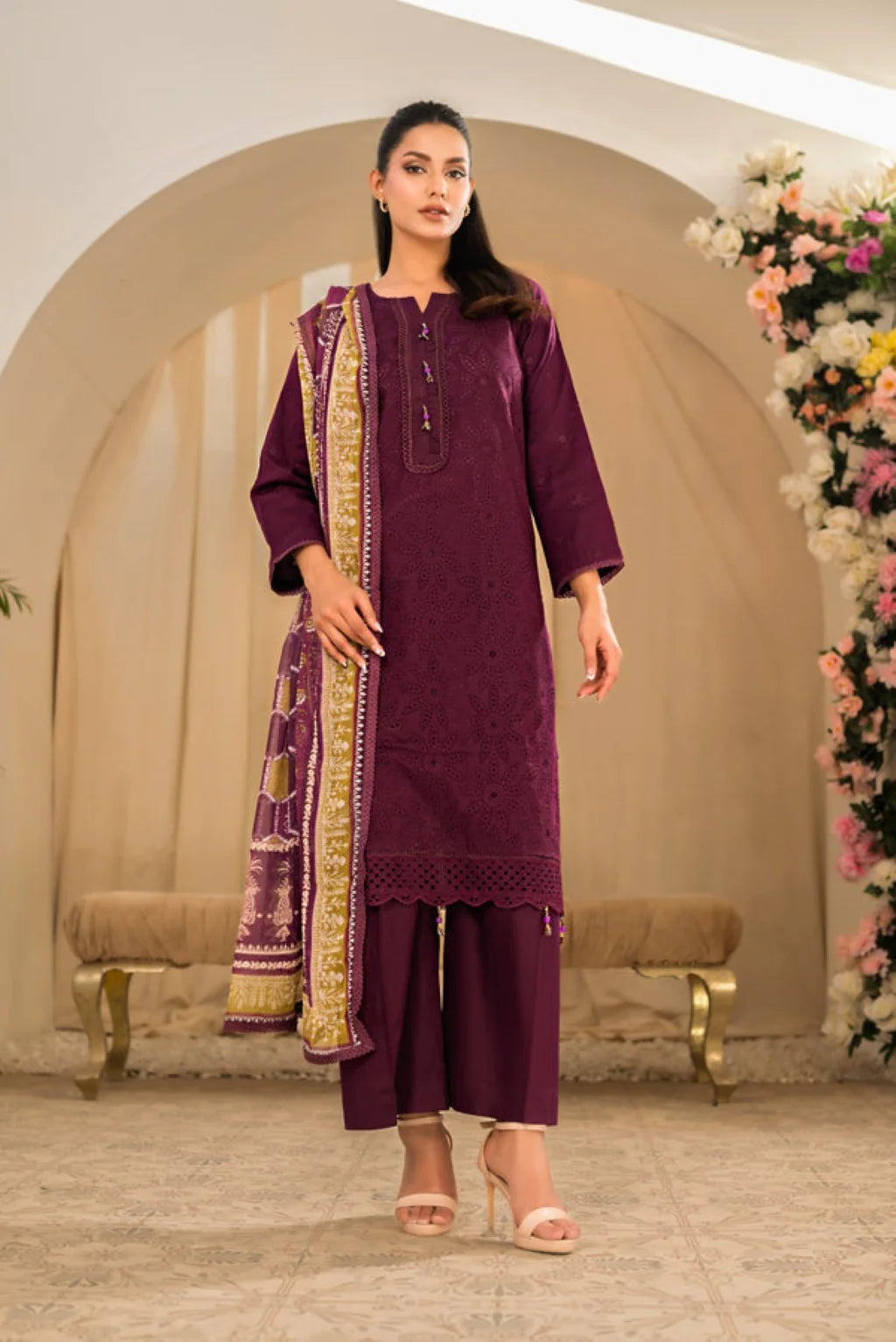 Tehzeeb by DOR - Dark Purple