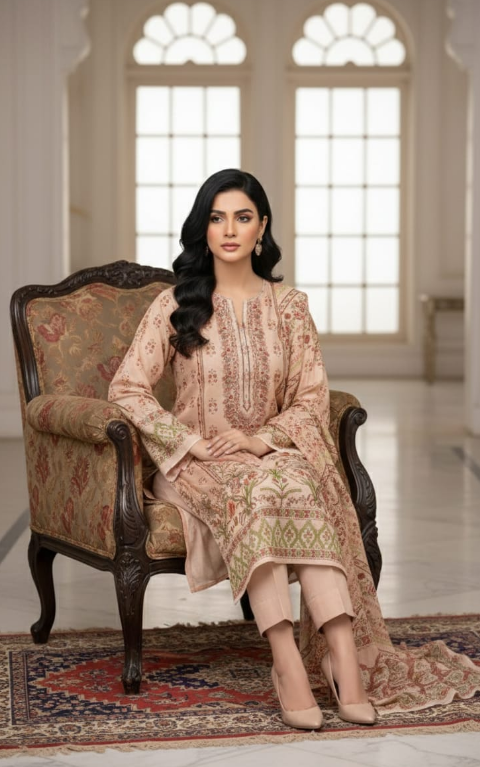 Luxury Jam Jam Lawn – Unstitched 3-Piece