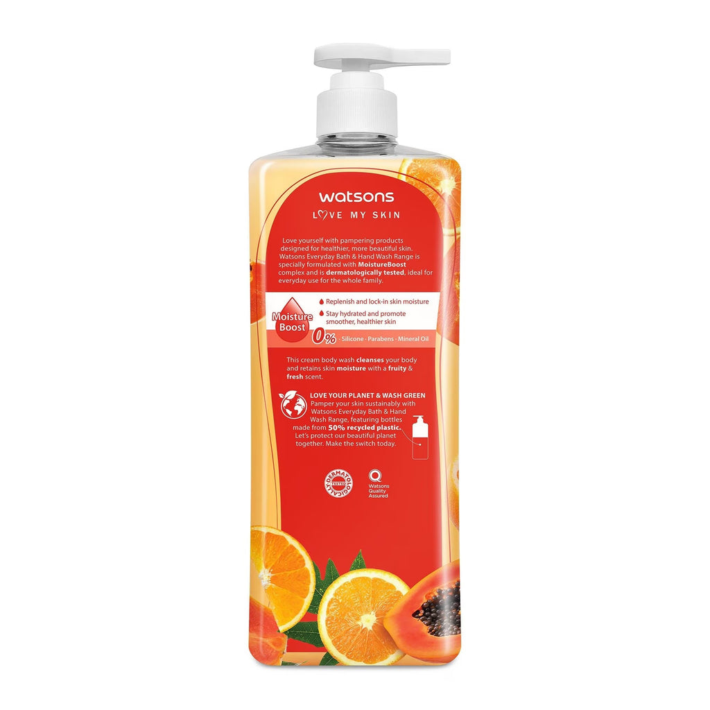 Watson Love My Skin Body Wash - Papaya Orange