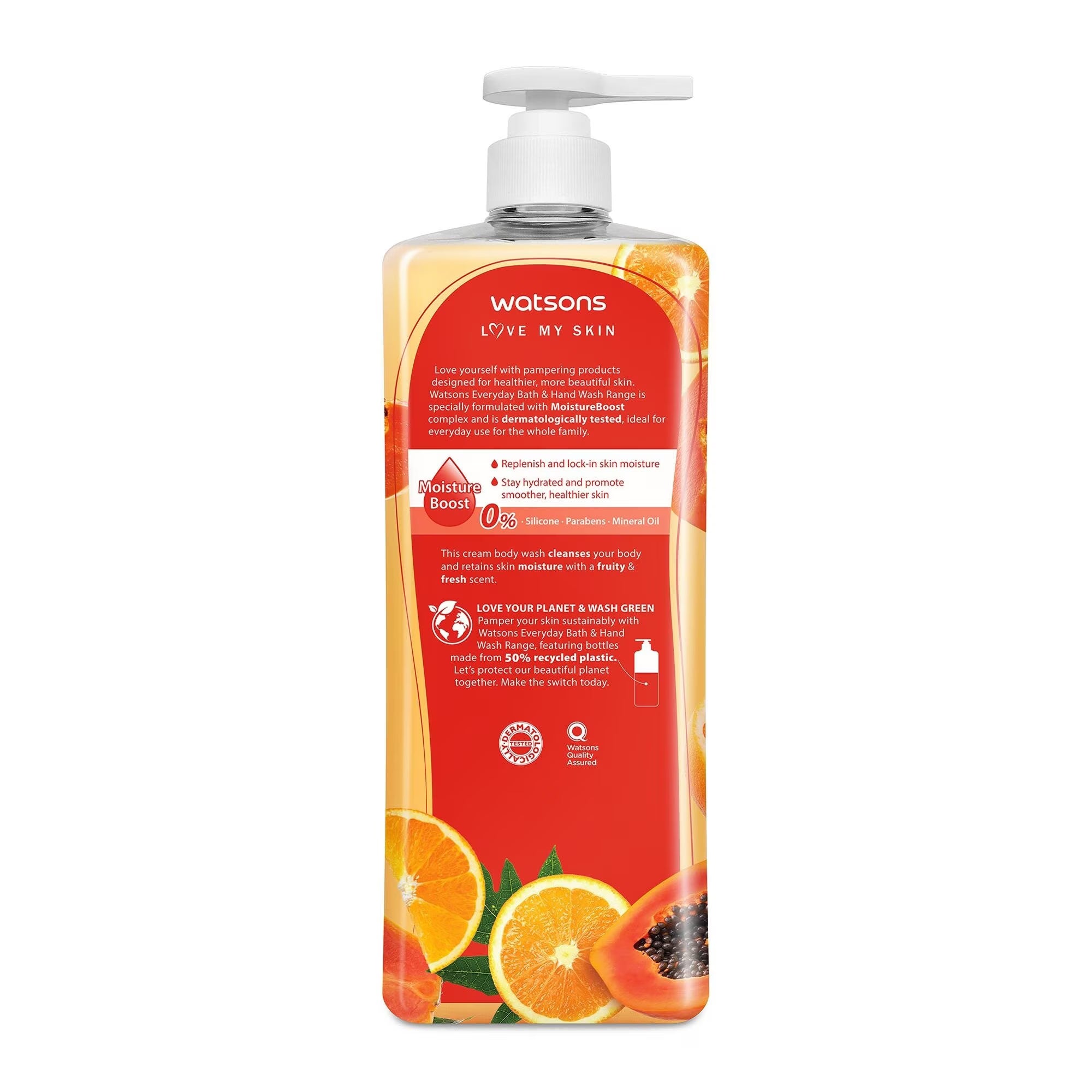 Watson Love My Skin Body Wash - Papaya Orange