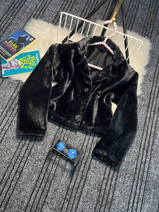 Double-Button Mini Blazer Black