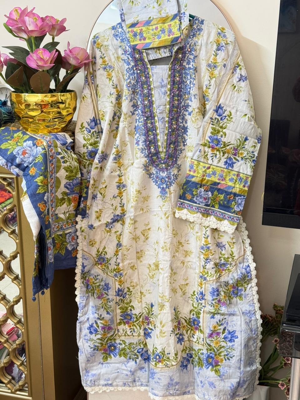ETHNC inspired Embroidered Suit 13