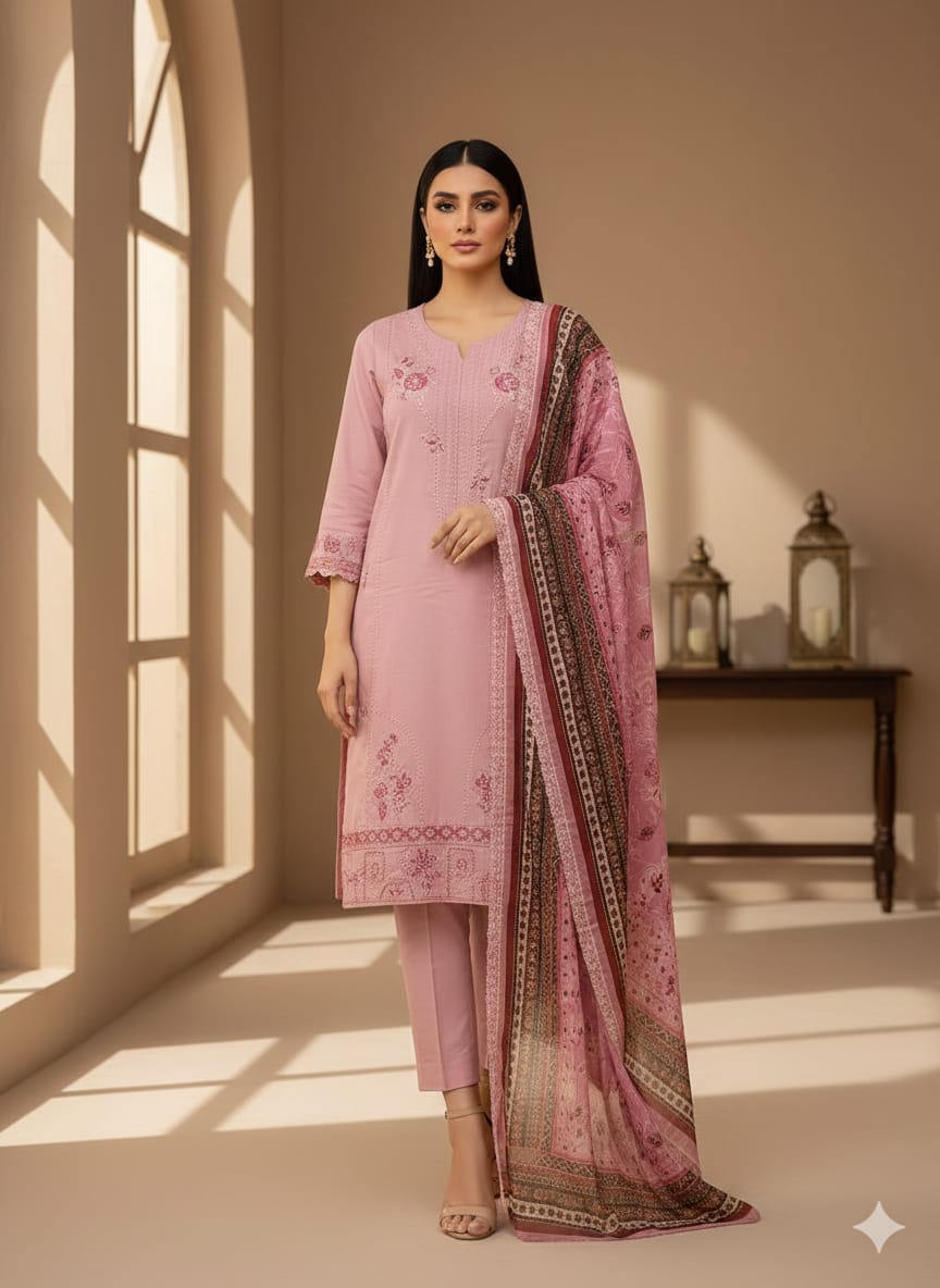 SHILA – Luxury Unstitched 3-Piece