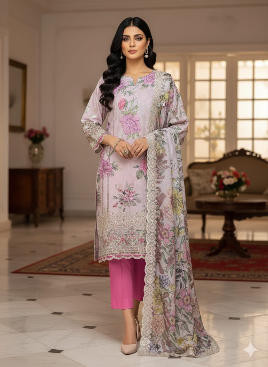 IZNIK La Bella – VOL 1 Unstitched 3-Piece