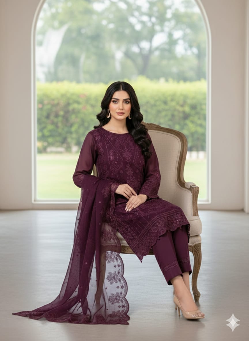 JIYAN – Luxury Unstitched 3-Piece