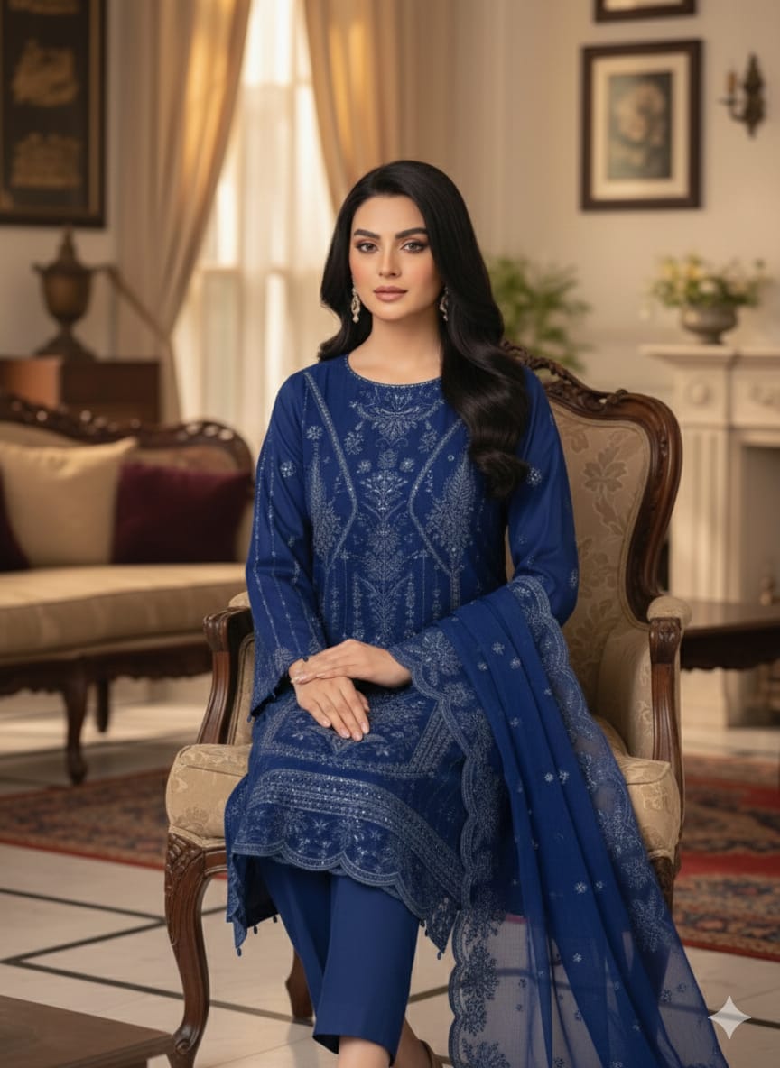 JIYAN – Luxury Unstitched 3-Piece