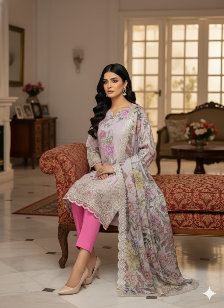 IZNIK La Bella – VOL 1 Unstitched 3-Piece