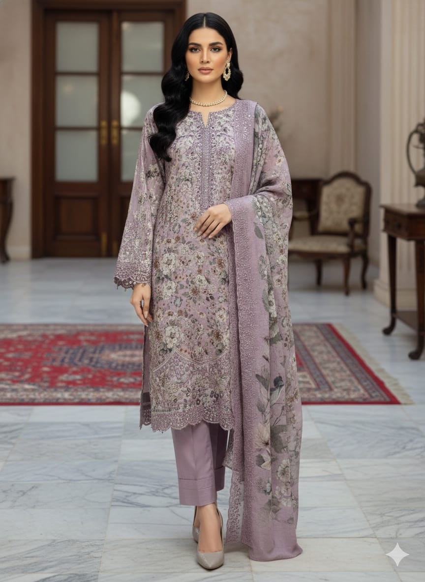 IZNIK La Bella – VOL 2 Unstitched 3-Piece