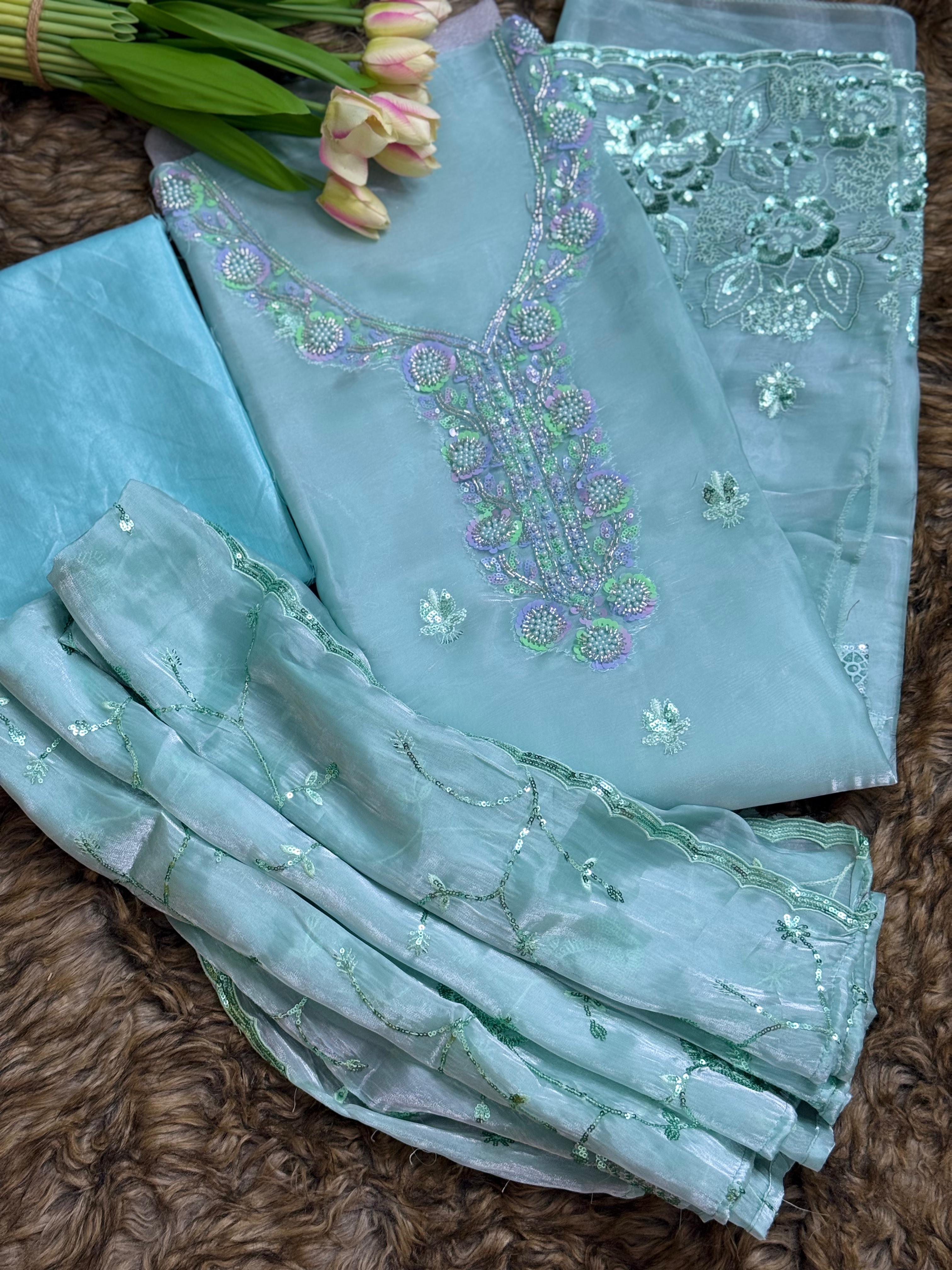 SOJONI – Unstitched Georgette 3-Piece