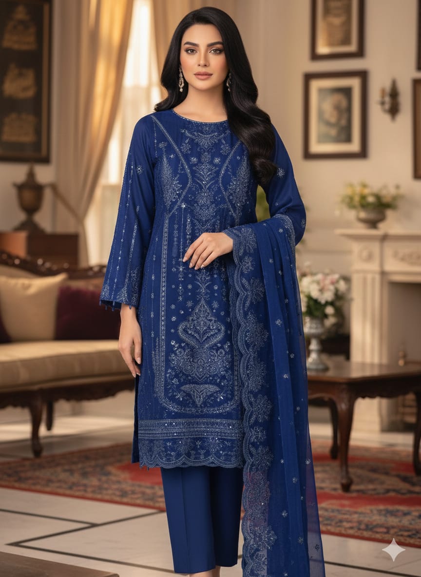JIYAN – Luxury Unstitched 3-Piece