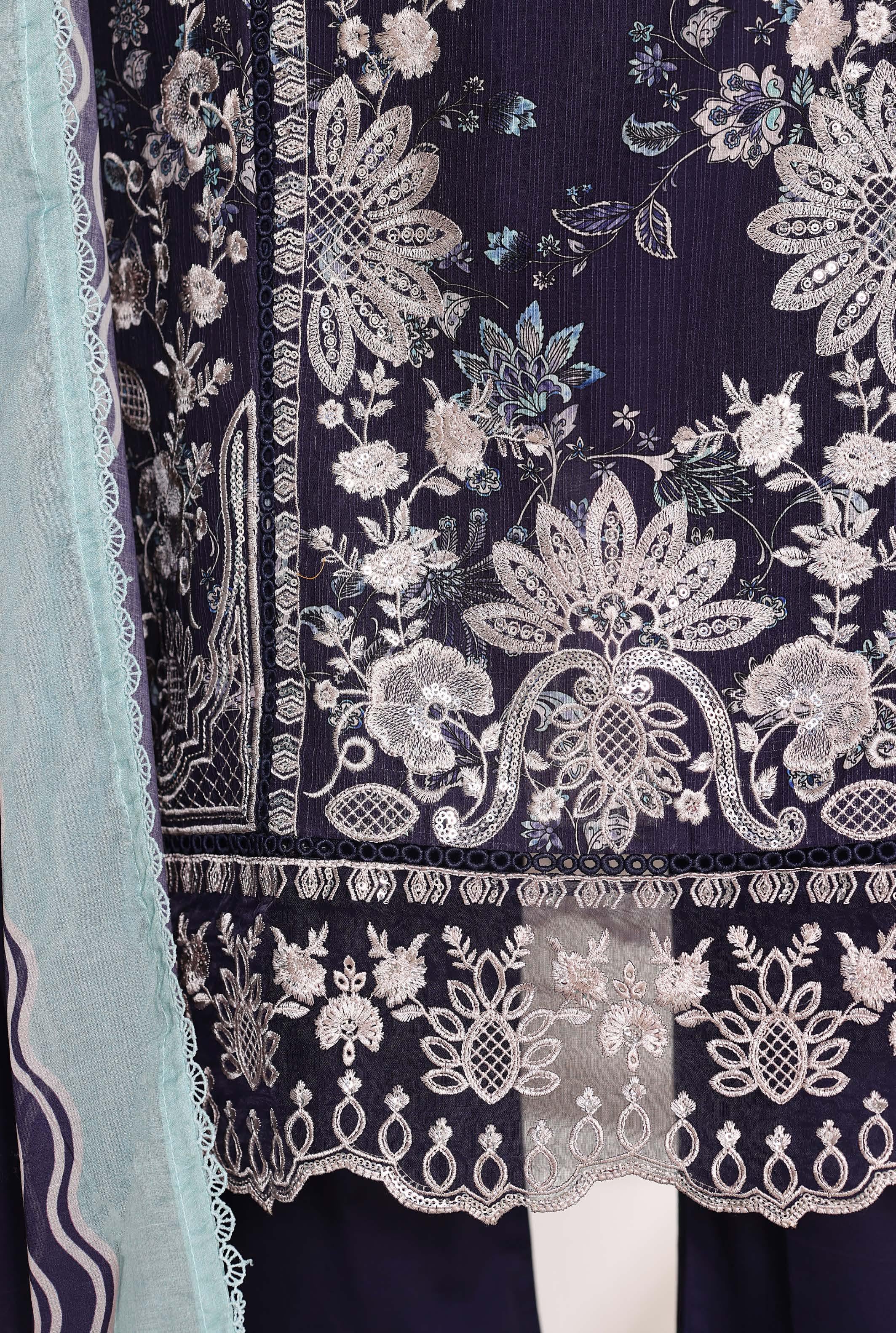 Sadabahar Signature Festive Collection (stitched) - Midnight Bloom