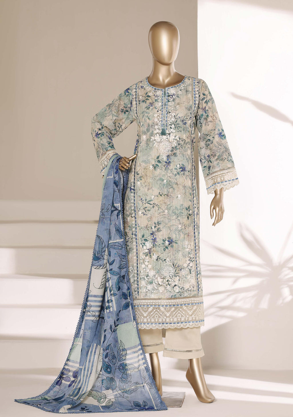 Sadabahar Signature Festive Collection (stitched) - Ivory Garden