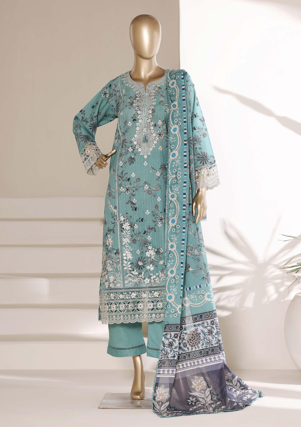 Sadabahar Signature Festive Collection (stitched) - Aqua Serenity
