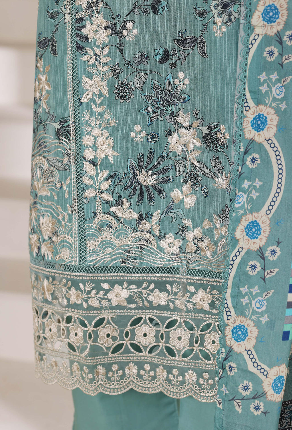 Sadabahar Signature Festive Collection (stitched) - Aqua Serenity