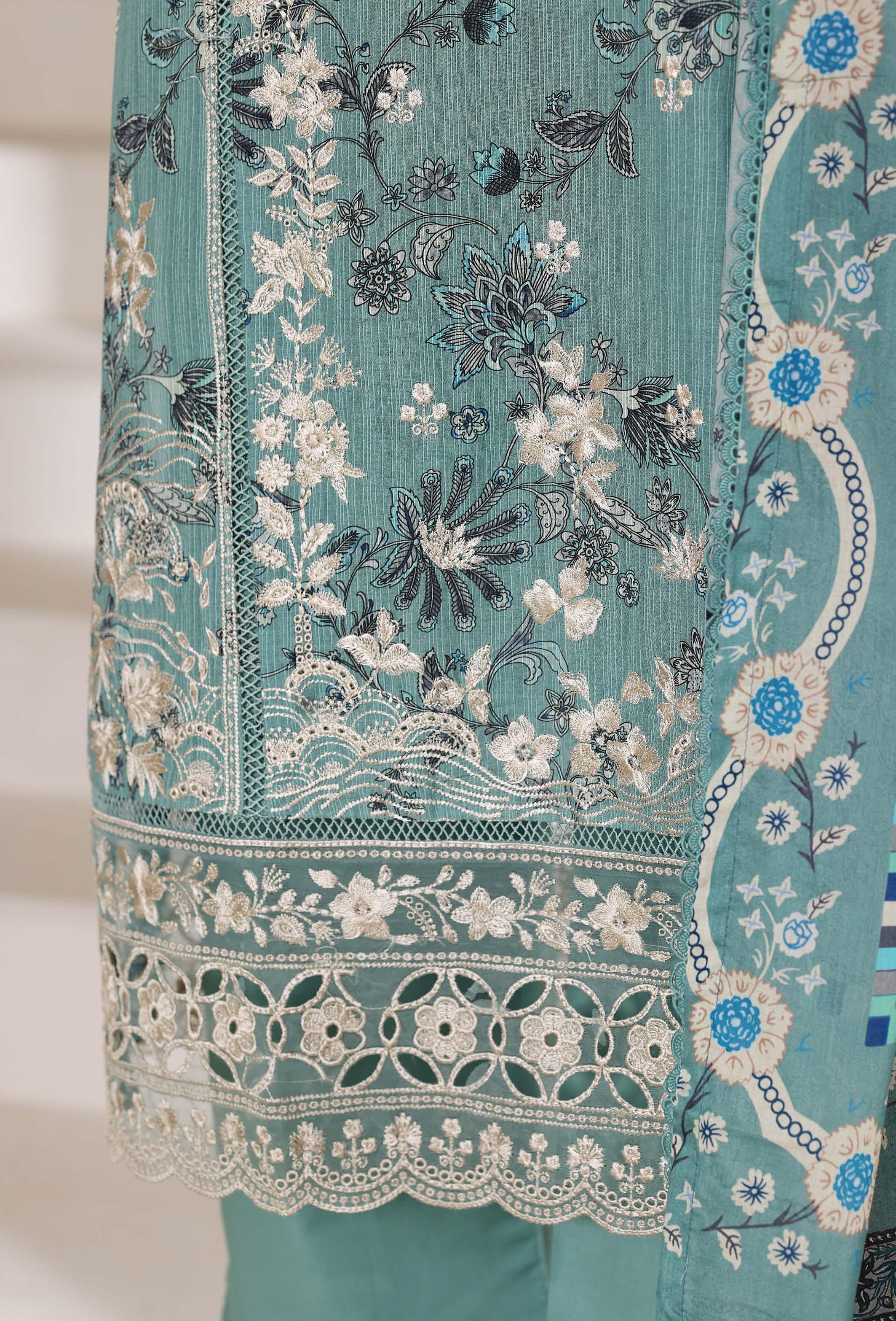 Sadabahar Signature Festive Collection (stitched) - Aqua Serenity