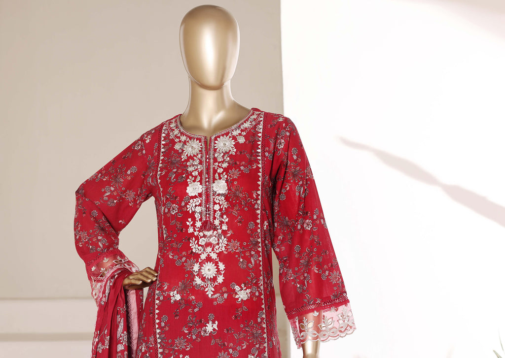 Sadabahar Signature Festive Collection (stitched) - Crimson Majesty