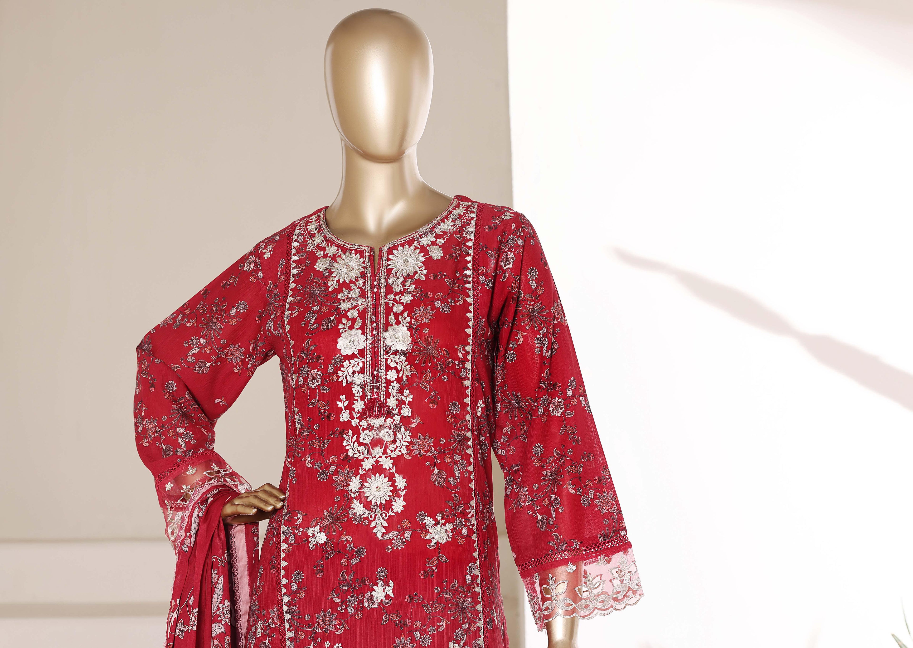 Sadabahar Signature Festive Collection (stitched) - Crimson Majesty
