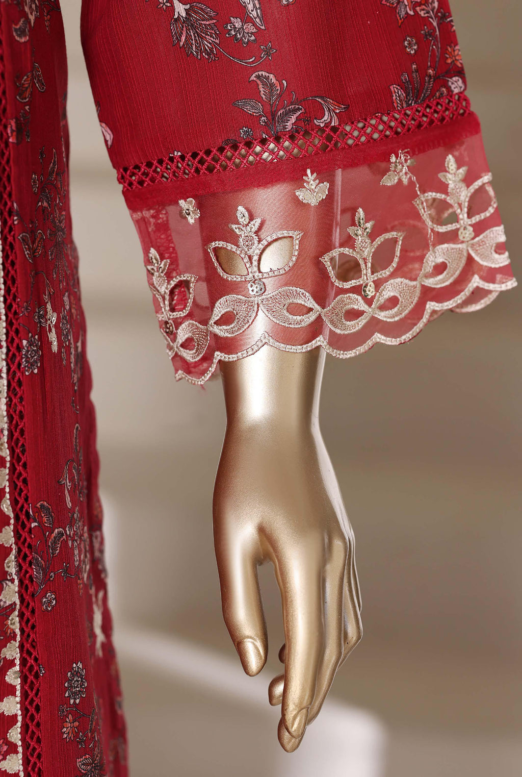 Sadabahar Signature Festive Collection (stitched) - Crimson Majesty