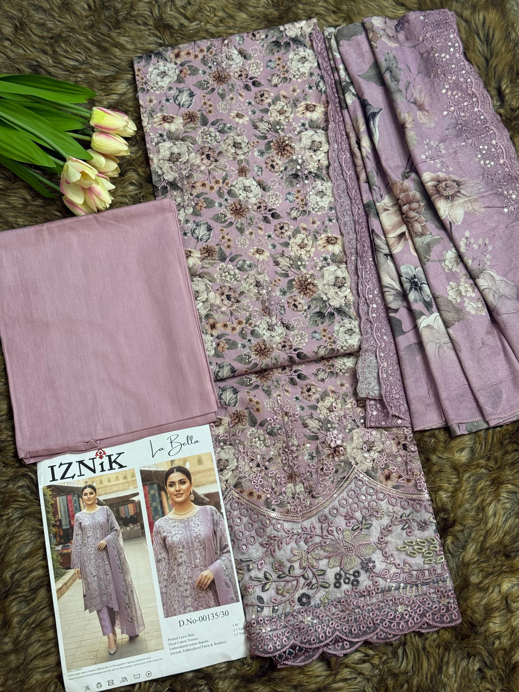 IZNIK La Bella – VOL 2 Unstitched 3-Piece