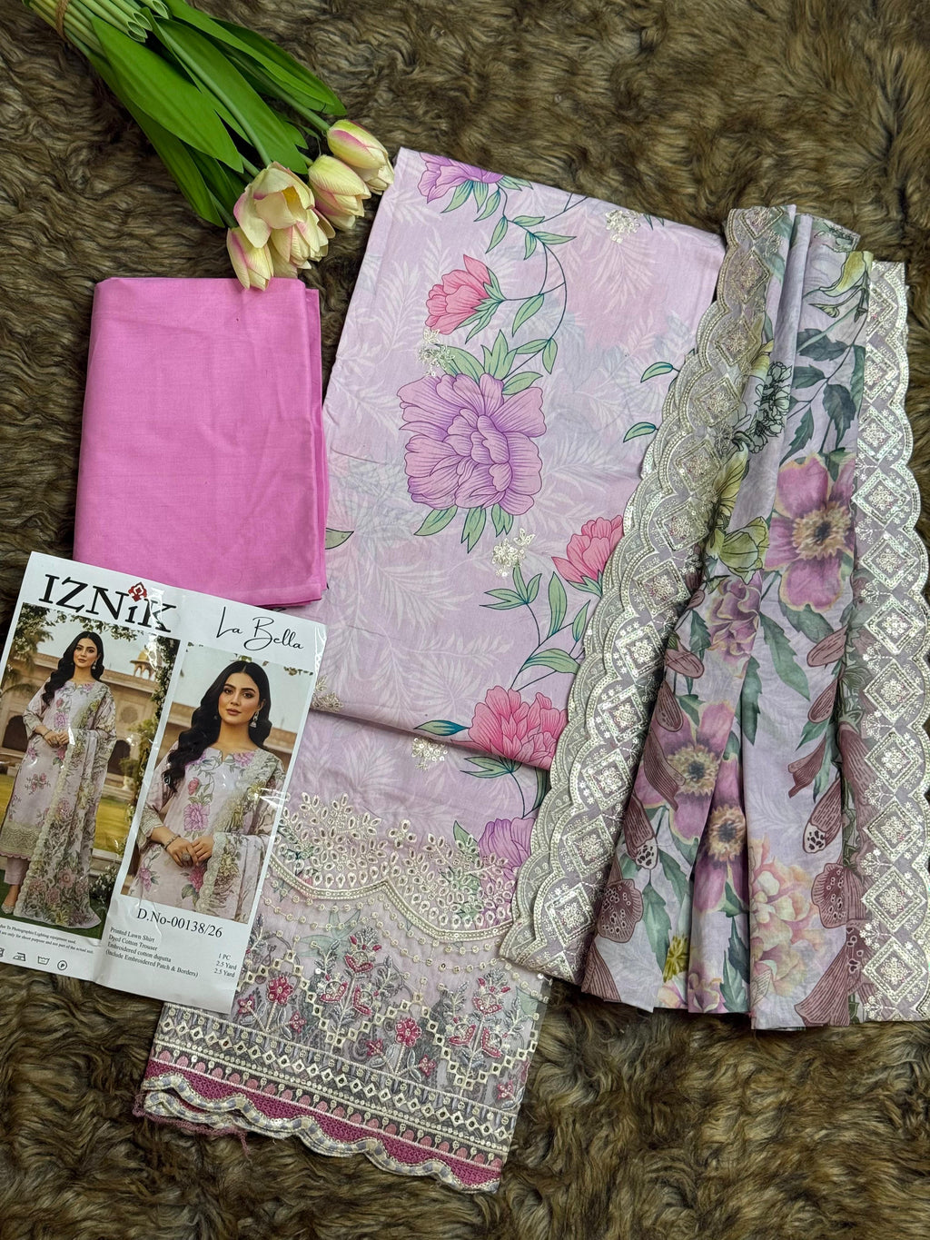 IZNIK La Bella – VOL 1 Unstitched 3-Piece