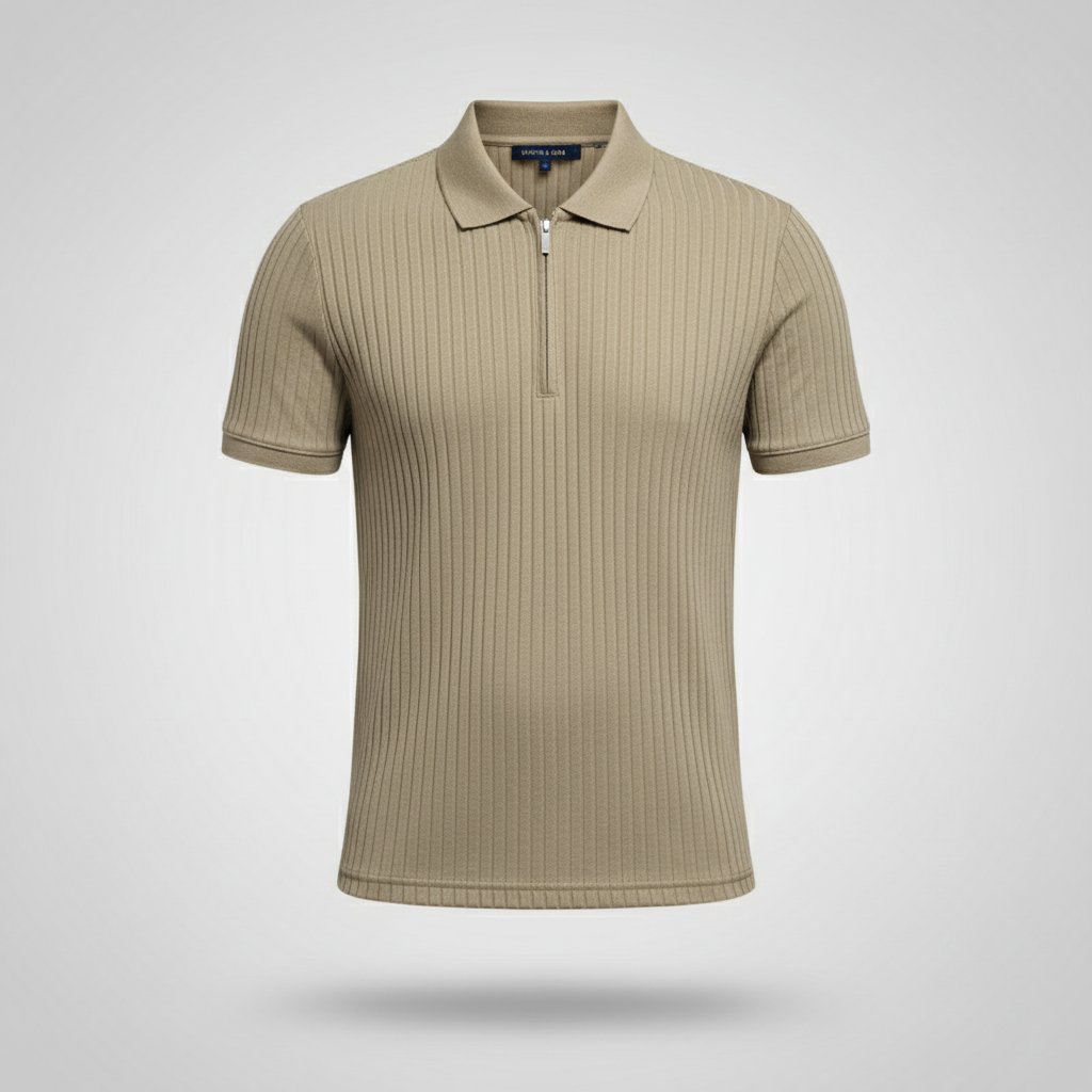 Perry Ellis Zipper Polo